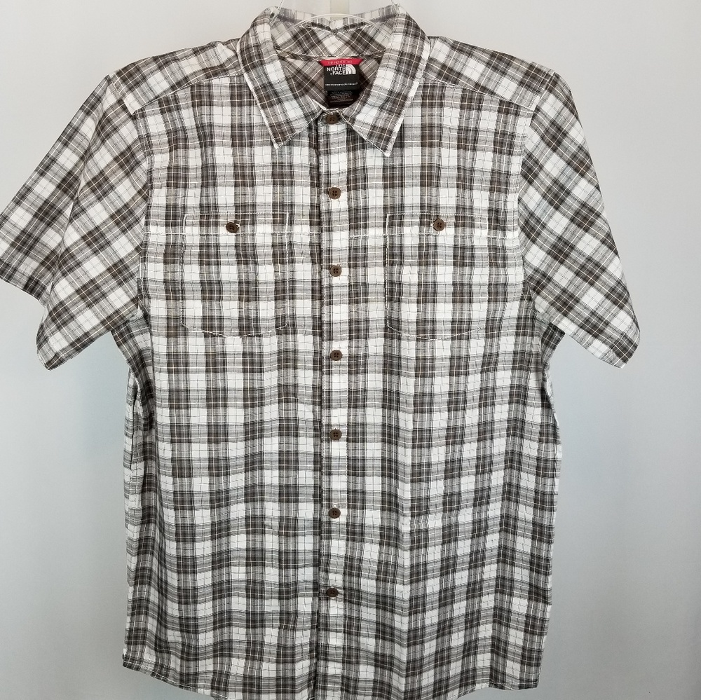 The North Face  Button Down Short Sleeve Plaid Shi